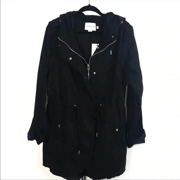 Junarose Kaliva Hooded Black Jacket Size OX